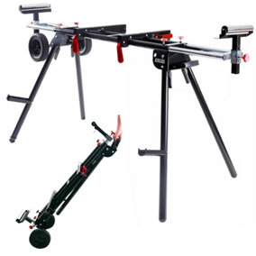 Excel 7475 Universal Mitre Saw Stand Folding & Adjustable Legs with Wheels