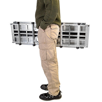Excel Aluminium Hop-Up Folding Bench 1190 x 306mm, Slip-Resistant ...