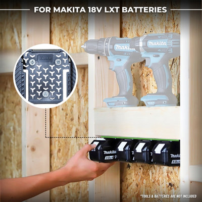 Excel Battery Wall Mount 8 Piece for Makita LXT Batteries