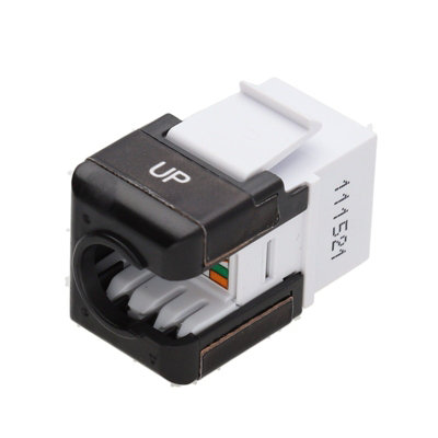 Excel Cat6A UTP Unscreened RJ45 Keystone Jack IDC Punch Down White
