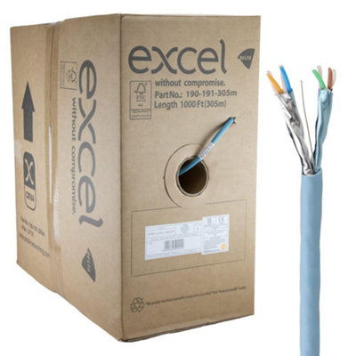 Excel Copper Cat6a Network Cable U FTP Low Smoke LSOH Euroclass B2ca ...