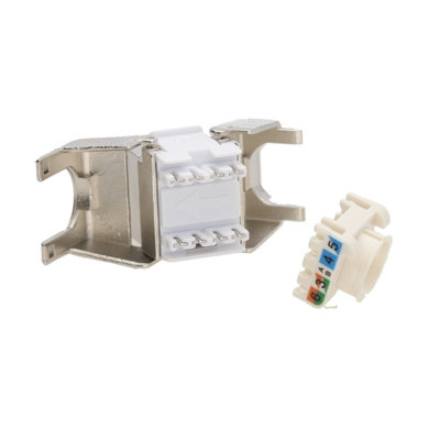 Excel Delta Series Cat6A FTP Shielded RJ45 Keystone Jack Toolless (24 Pack)