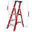 Excel Electricians Fibreglass Platform Step Ladder 3 Tread 1.34m EN131