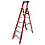 Excel Electricians Fibreglass Platform Step Ladder 6 Tread 2.04m EN131