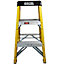 Excel Electricians Fibreglass Step Ladder 3 Tread 0.76m Heavy Duty