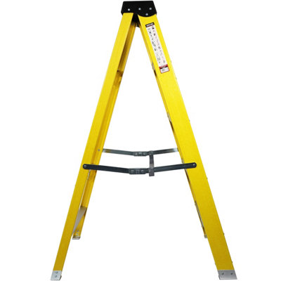 Excel Electricians Fibreglass Step Ladder 5 Tread 1.3m Heavy Duty