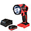 Excel EXL515B 18V Cordless LED Flashlight Torch with 1 x 2.0Ah Battery & Charger