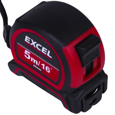 Excel PVC Tape Measure 5m/16ft Pack of 3
