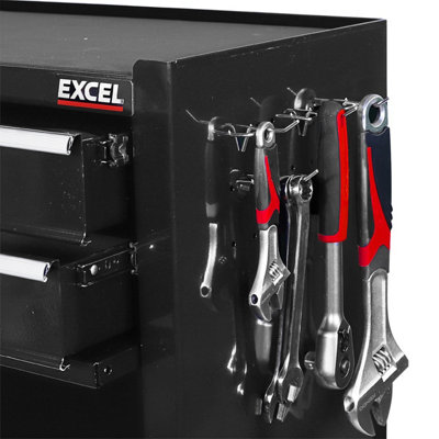 Excel Roller Tool Chest Cabinet 8 Drawers Storage Toolbox Black