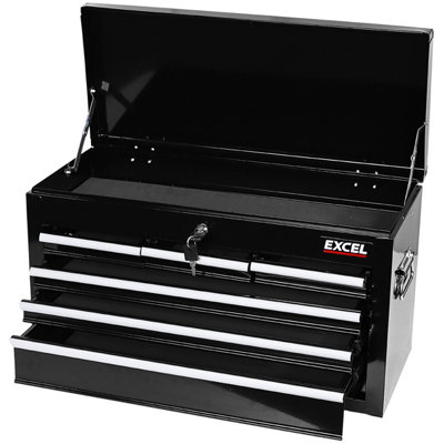 Excel Roller Tool Chest Cabinet 8 Drawers Storage Toolbox Black