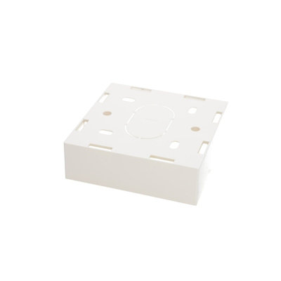 Excel Single Gang 27mm Surface Mount Back Box Trade (15 Pack)