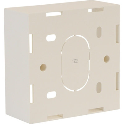 Excel Single Gang 37mm Surface Mount Back Box Trade (10 Pack)