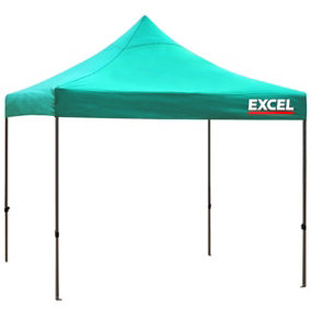 Excel Steel Gazebo 3m x 3m Green with Wheel Bag