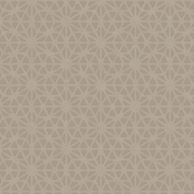 Exclusive Aristas Taupe Geometric Metallic Wallpaper FD24548