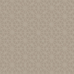 Exclusive Aristas Taupe Geometric Metallic Wallpaper FD24548