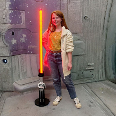 Lightsaber floor shop lamp