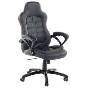 Executive Chair Black with Dark Brown PRINCE