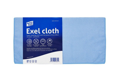 Exel Supercloth - Medium Duty Microfibre Cloths - Blue - Pack of 10 - Exel - MIBU37