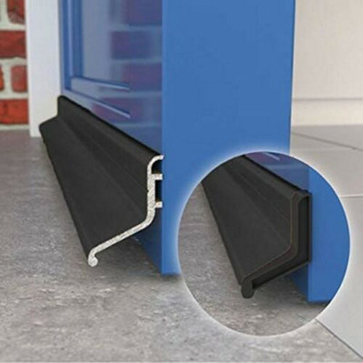 Exitex Rain Deflector 20 Weather Board Drip Door Bar Black | DIY at B&Q