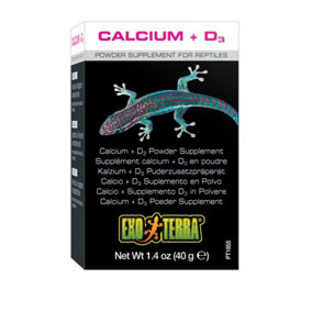 Exo Terra Calcium + D3 Supplement 40g