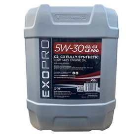 Exopro C2 C3 LS Pro 20L Car Engine Oil 20 Litre 5W30 Fully Synthetic U260D20L