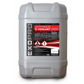 Exopro Longlife 20L Antifreeze Coolant 20 Litre Red 5 Year Protection U906D20L