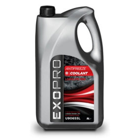 Exopro Longlife 5L Antifreeze Coolant 5 Litre Red 5 Year Protection U906S5L