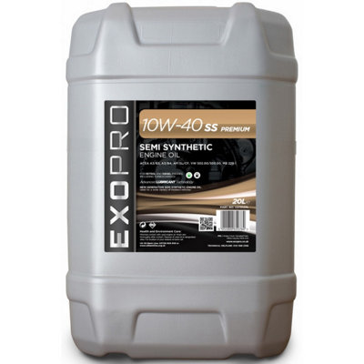 Exopro SS Premium 20L Car Engine Oil 20 Litre 10W40 Semi Synthetic U211D20L