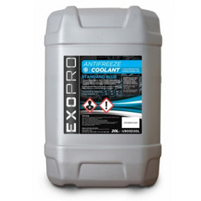 Exopro Standard 20L Antifreeze Coolant 20 Litre Blue 2 Year Protection U905D20L