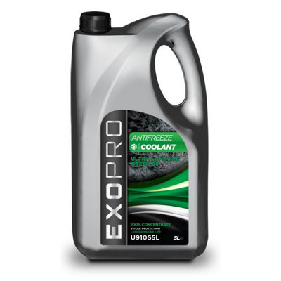 Exopro Ultra Longlife 5L Antifreeze Coolant 5 Litre Green Concentrate U910S5L