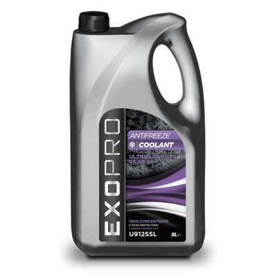 Exopro Ultra Longlife 5L Antifreeze Coolant 5 Litre Lilac Concentrate U912S5L