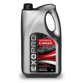 Exopro Ultra Longlife 5L Antifreeze Coolant 5 Litre Red Concentrate U907S5L