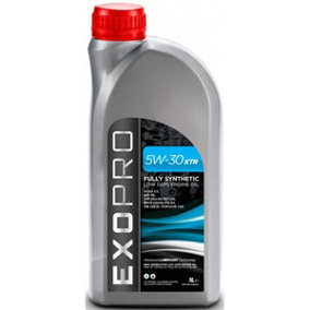 Exopro XTR Low Saps 1L Car Engine Oil 1 Litre 5W30 Fully Synthetic U225S1L
