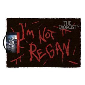Exorcist Im Not Regan Door Mat Black/Red (1.5cm x 40cm x 60cm)