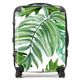 Exotic Rainforest Leaves Suitcase - Large