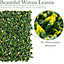 Expandable Artificial Trellis Laurel Leaf Garden Privacy Fence 1m x 2m Christow