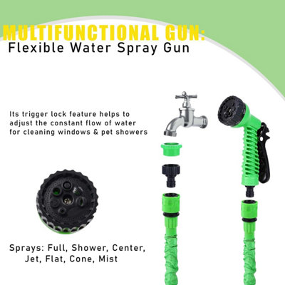 Expandable Garden Hose Pipe With Tap Connectors-30 Meters - 6