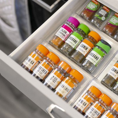 Expandable Spice Rack Drawer Organiser