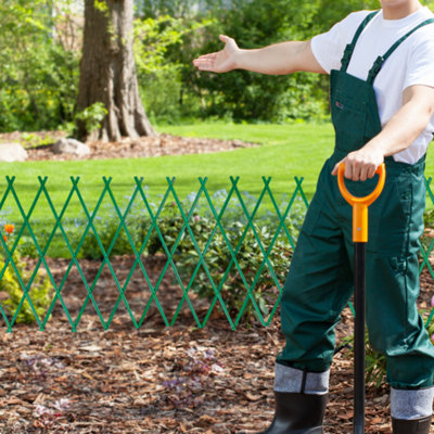 Expanding Garden Trellis Plastic Green - 5