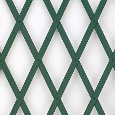 Expanding Garden Trellis Plastic Green - 9