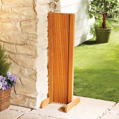 Expanding Garden Trellis with Freestanding Fir Screen, Adjustable Wooden  Trellis, Width 23 to 156cm, H90cm