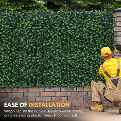 Expanding Trellis With Artificial Leaves 90x180 cm - Easy to Install ...