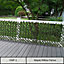 Expanding Wooden Trellis Privacy Screen - 200cm x 100cm - Garden Balcony Fence - Maple