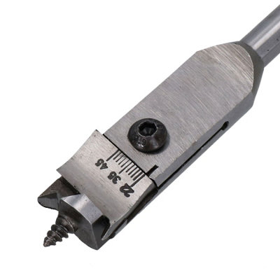 Expansive Flat Wood Boring Drill Bit Set 22 76mm Adjustable Spade Bit