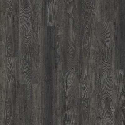 ExpCO 35 Black Wood Effect Glue Down Luxury Vinyl Tile - Plank(2.5mm LVT), For Domestic & Commercial Use 3.34mÂ² Per Pack