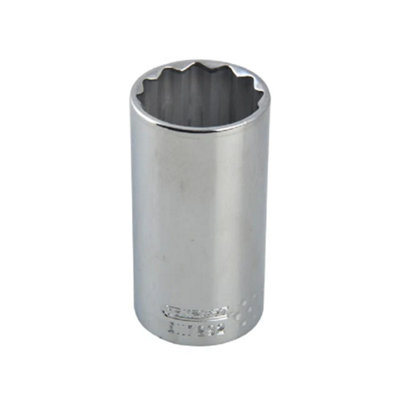 Expert Bi-Hexagon Deep Socket 1/2in Drive 12mm