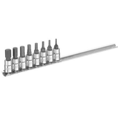 Expert E030704 Socket Set of 8 Hex Bit 1/4in Drive BRIE030704B