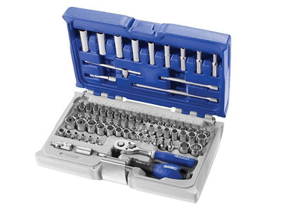 Expert E030707 Socket & Accessory Set of 73 A/F & Metric 1/4in Drive ...