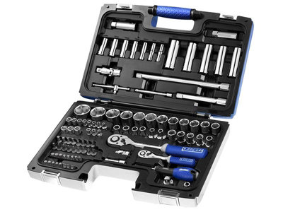 Expert E034805 Socket & Accessory Set of 98 Metric 1/4 & 1/2in Drive ...