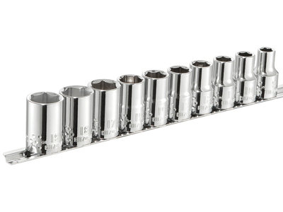 Expert E034837 Socket Set of 10 Metric 1/2in Drive BRIE034837B